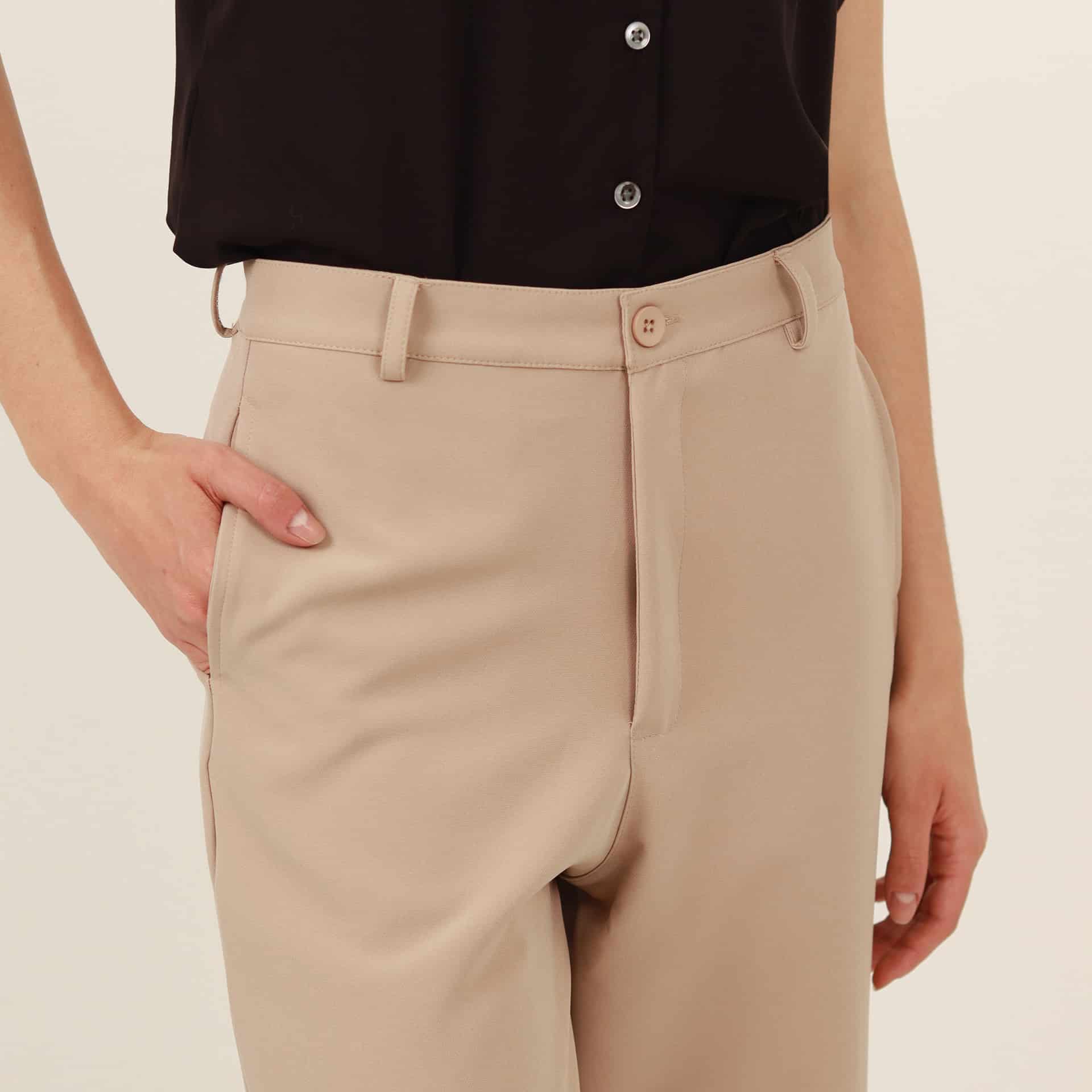 Pantalón rectobásico con pinzas - miniatura 2