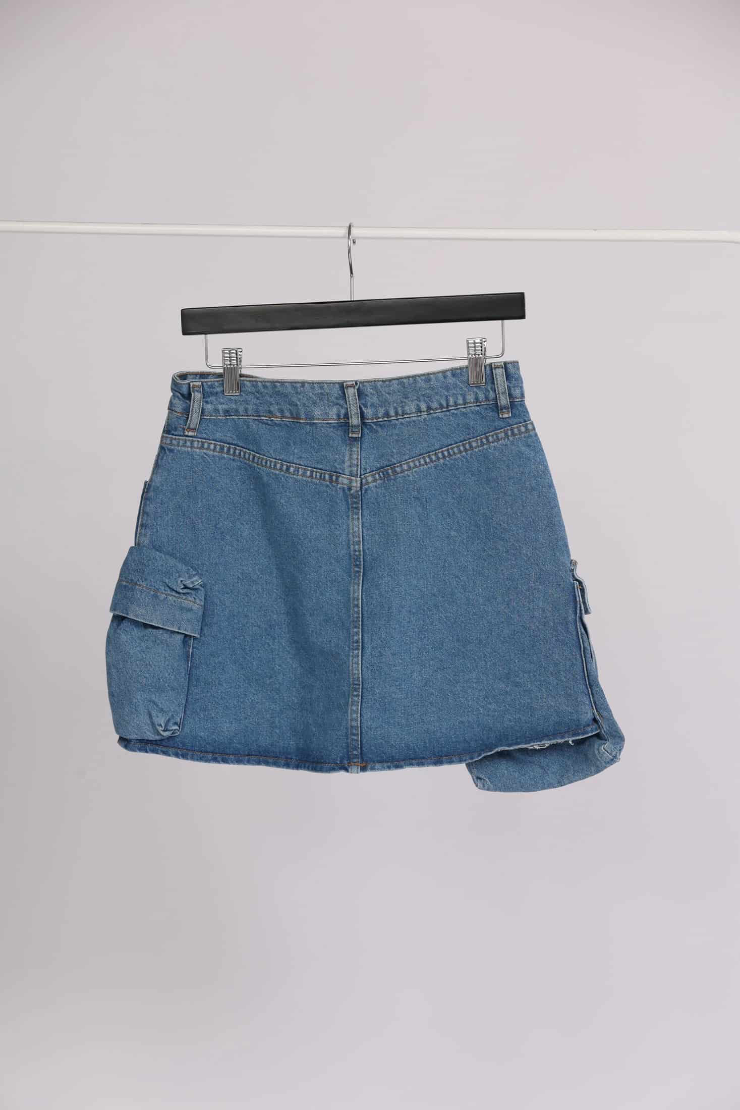DENIM CARGO SKIRT - miniatura 2