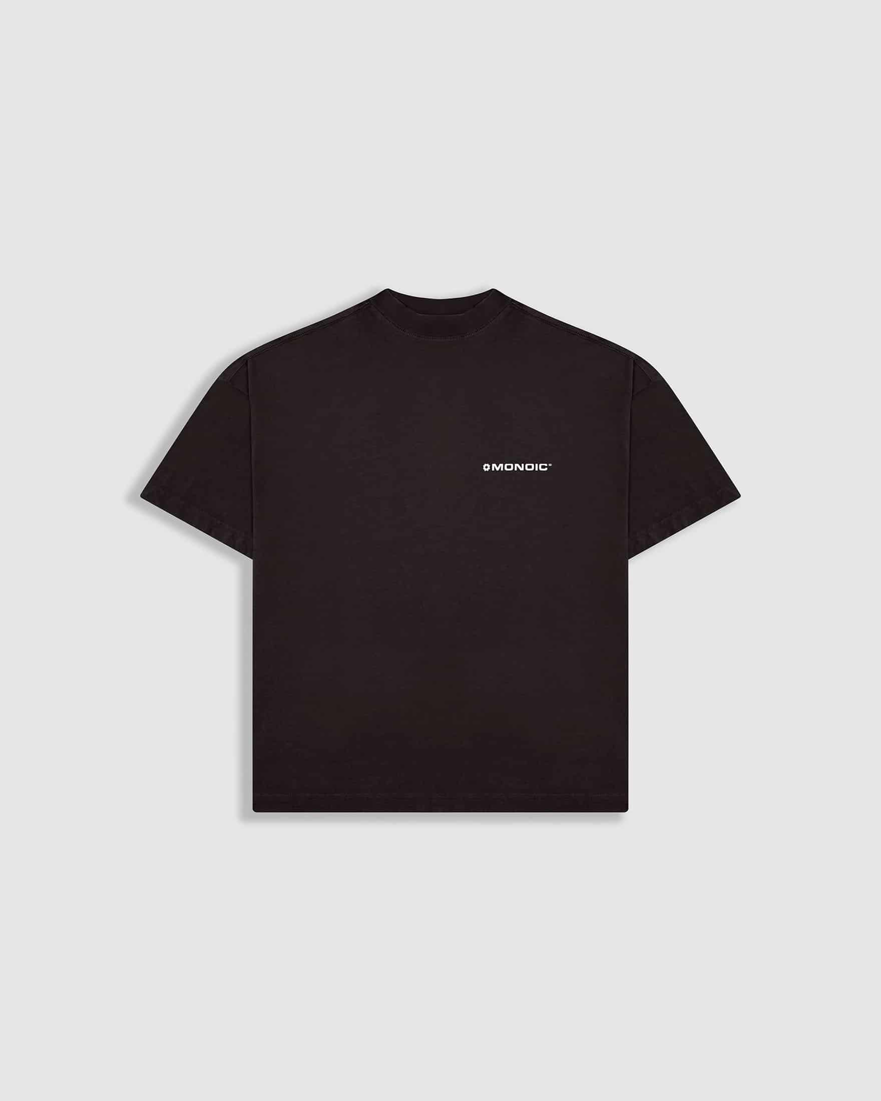 Camiseta Boxy Fit Básica V4 - Café Chocolate - miniatura 1