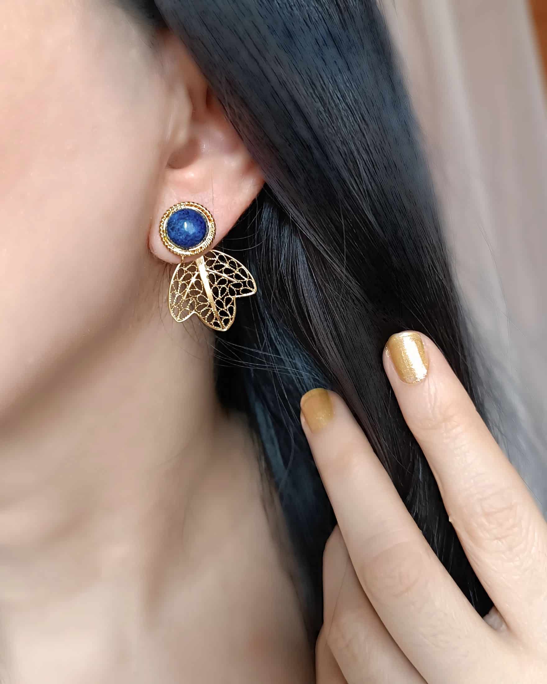Aretes filigrana  multifuncionales Belisa - miniatura 4