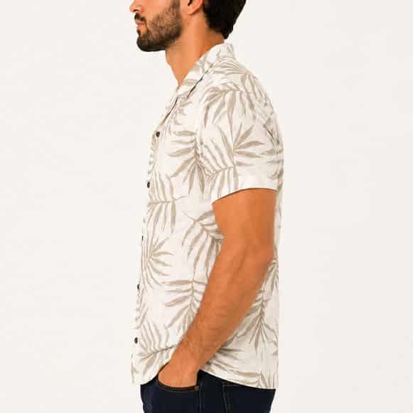 CAMISA MC 100% ALGODON ESTAMPADA CUELLO - miniatura 2