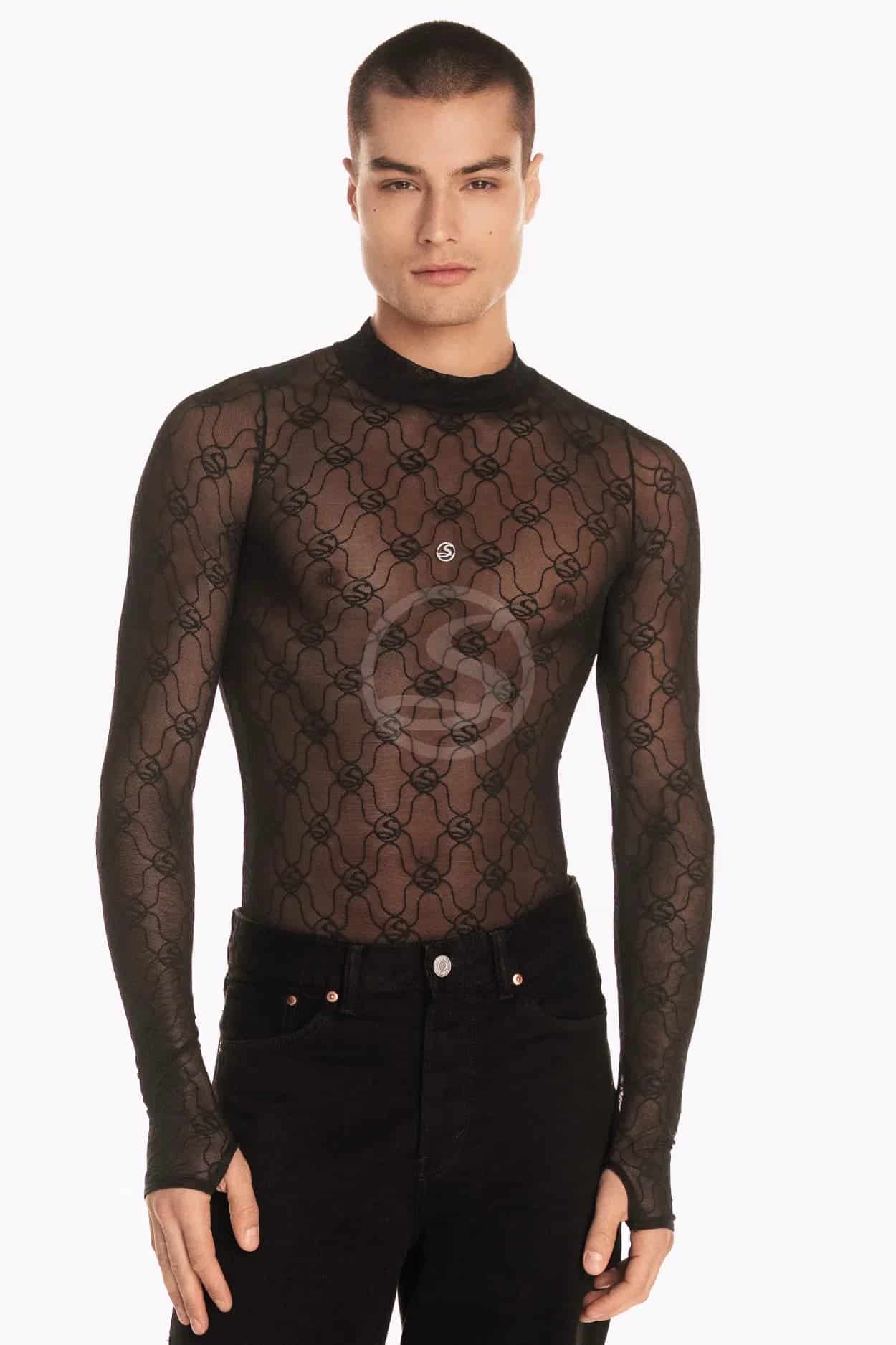 Mesh Linaje Negro Santísimas Men Ref. S-669 - miniatura 1