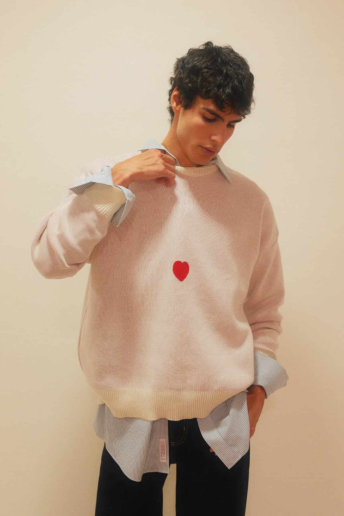 Heart Sweater White - miniatura 3
