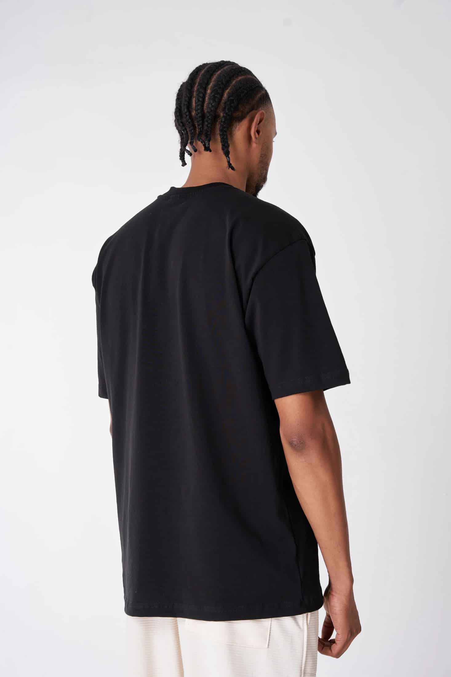 CAMISETA 250 GRAMOS, 100% ALGODÓN NEGRA - miniatura 2