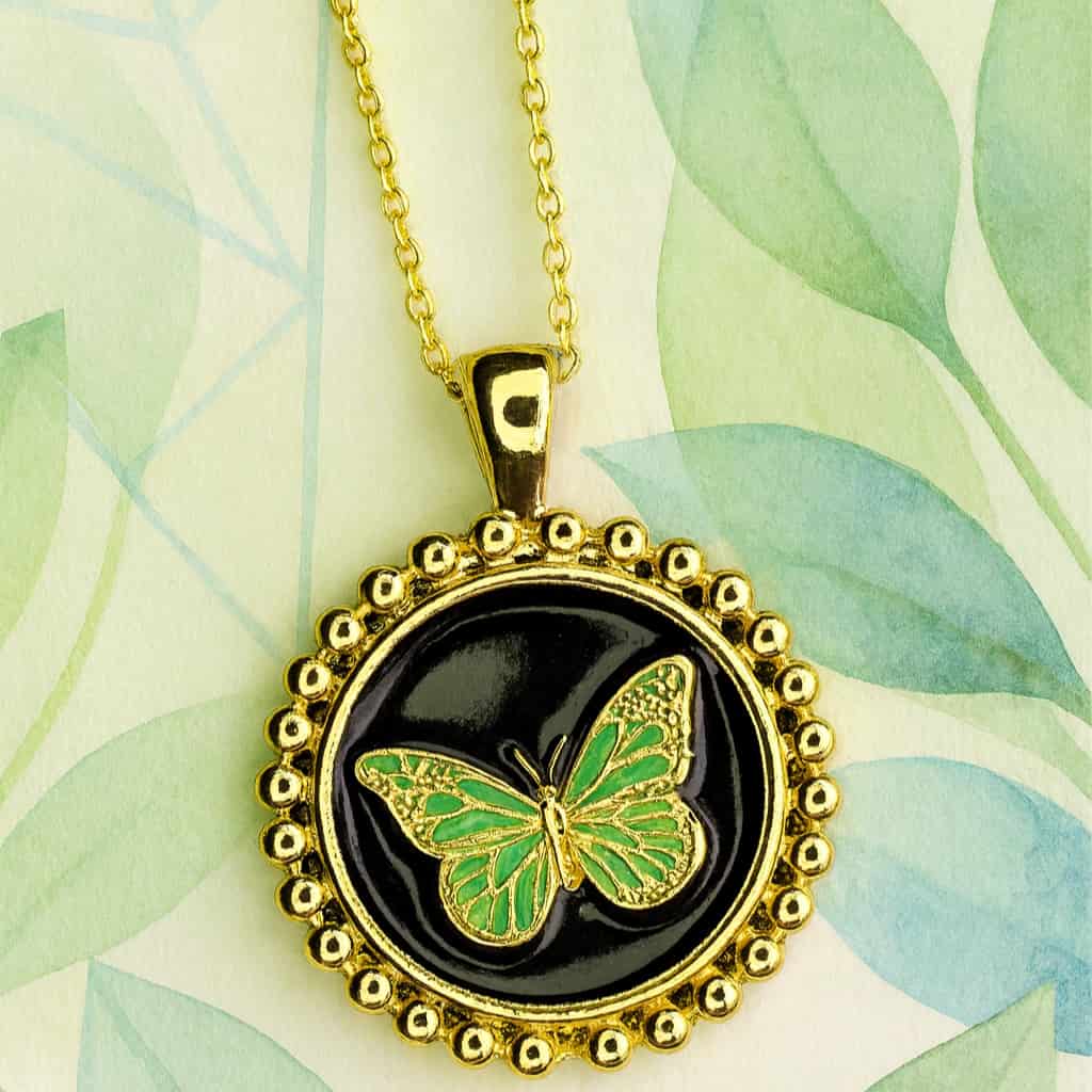 Collar mariposa borlas - miniatura 2