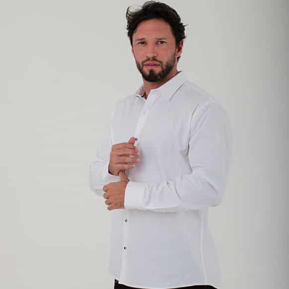 CAMISA ML 100% ALGODON HOMBRE - miniatura 3