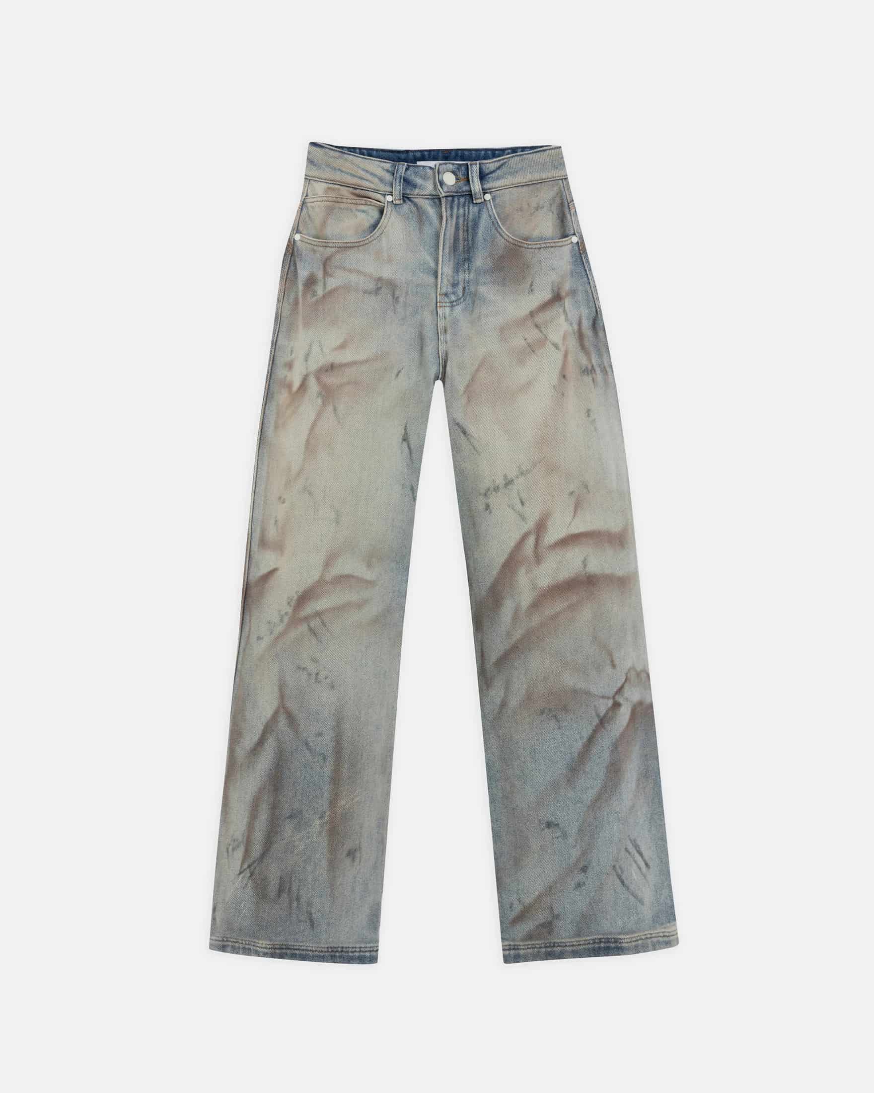 W Capsule UNDRGLD Wide Jeans Dirty Blue - miniatura 3
