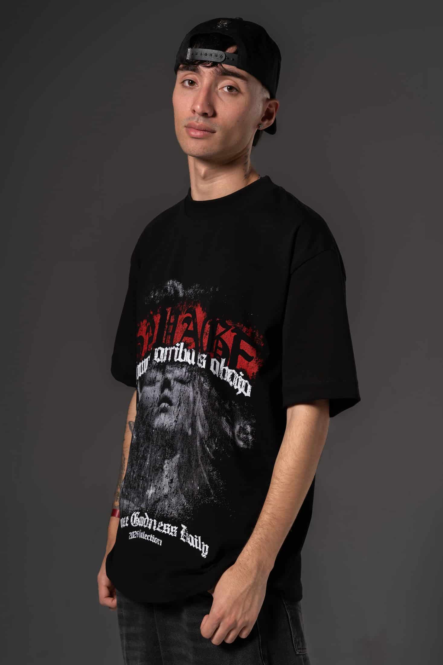 Camiseta Oversize Good heart  savage  250 gramos 14646 - miniatura 2