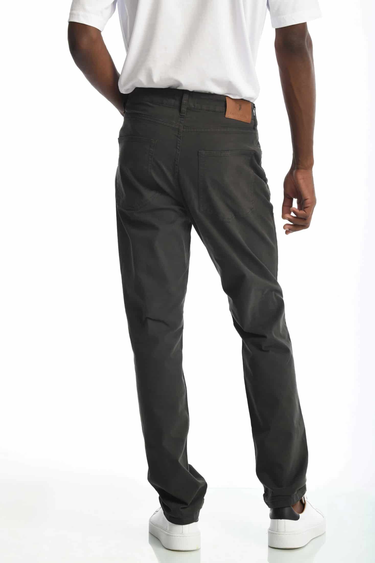 Pantalón Classic Dril 5 Bolsillos Gris Oscuro - miniatura 4