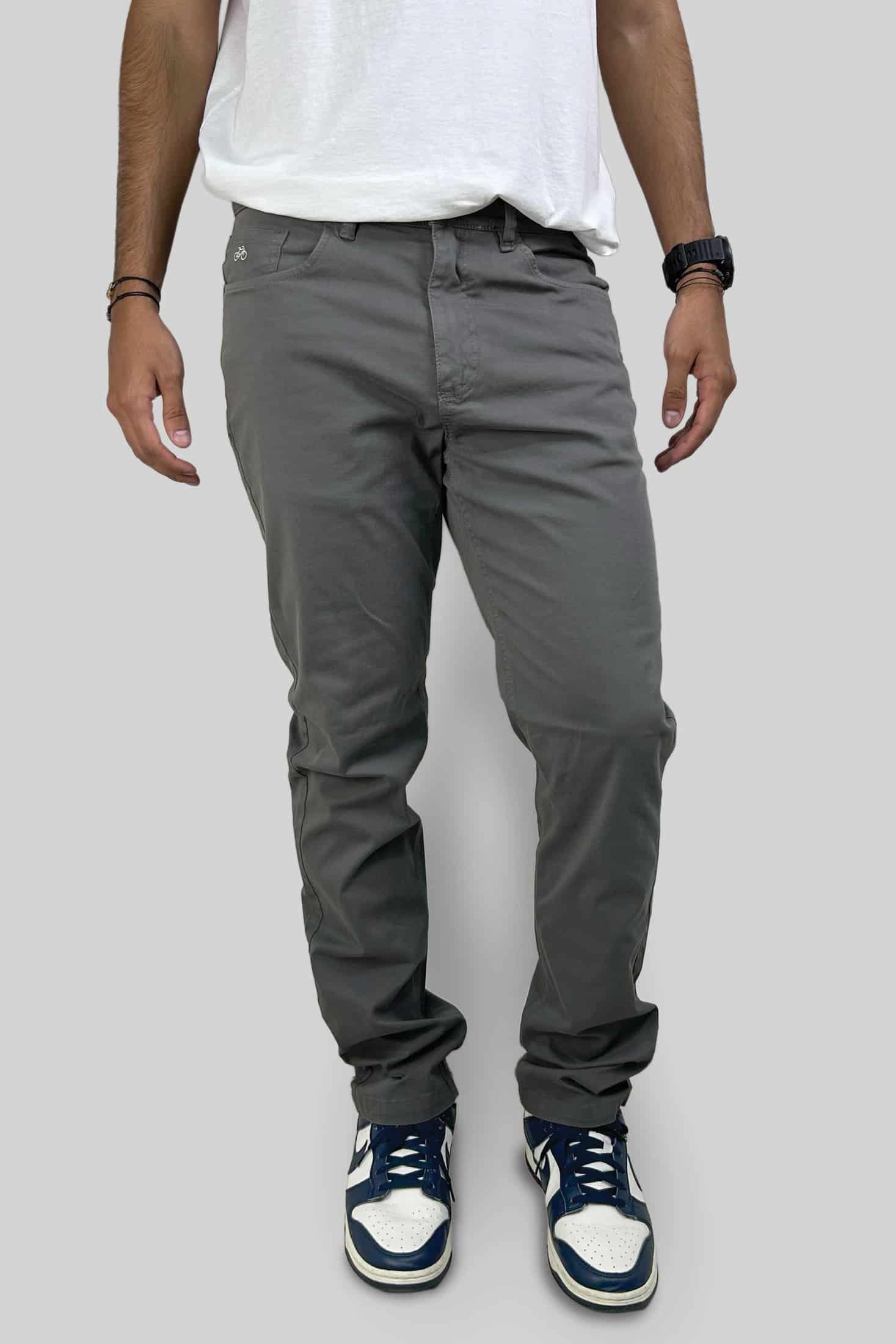 PANTALON 5 BOLSILLOS GRIS - miniatura 1