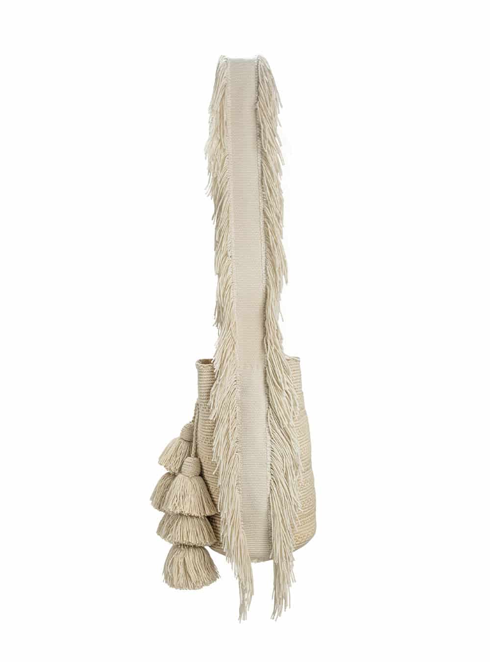 Mochila Wayuu Kamsa Basic Sand - miniatura 3