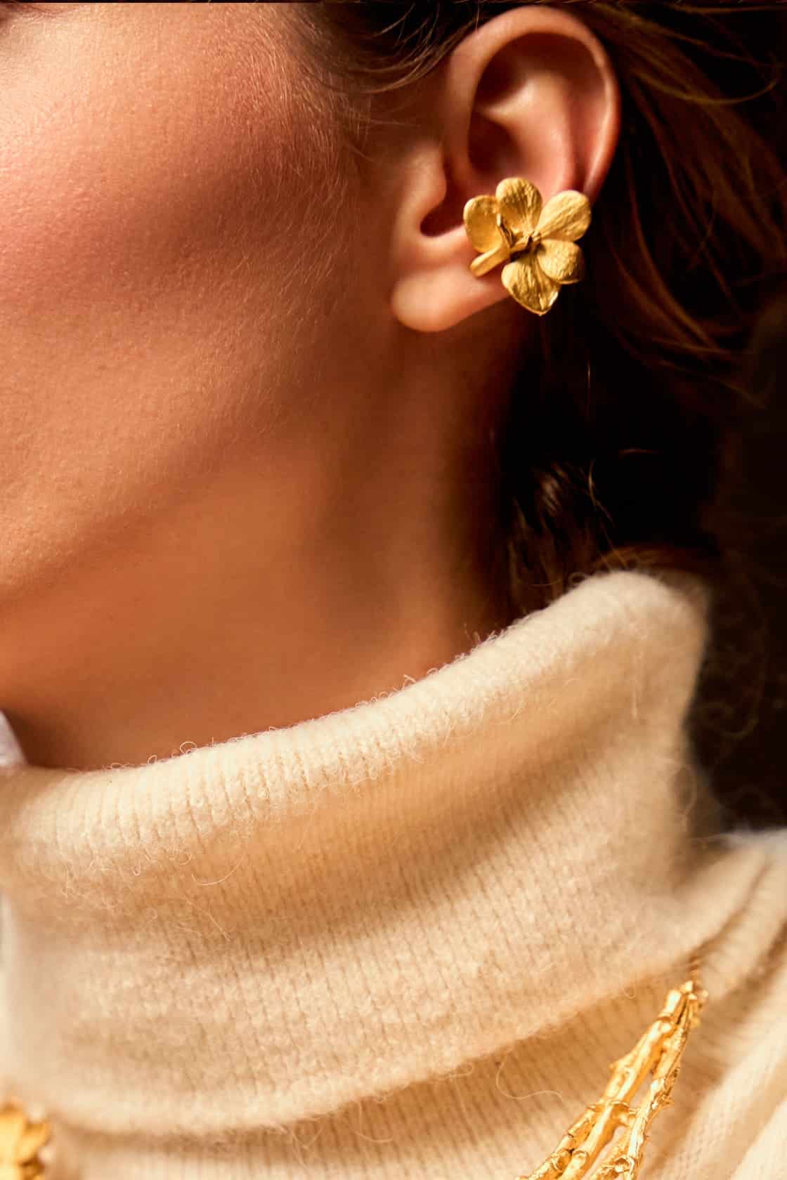 VANDA MINI ORCHID EARCUFF - miniatura 1