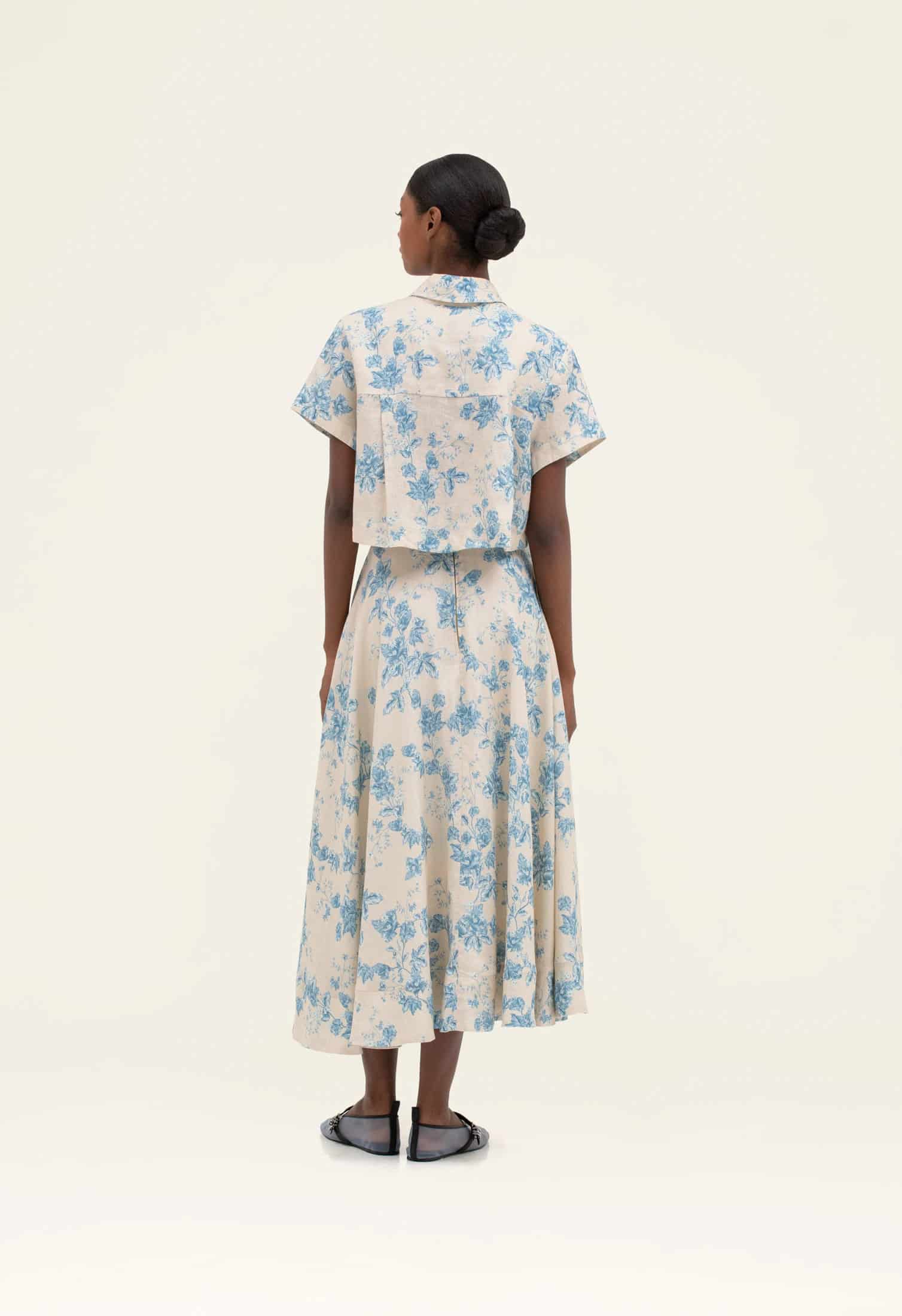 Bergamota Bougainvillea Maxi Skirt - miniatura 4