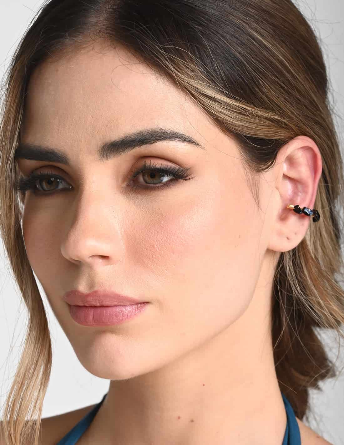 Ear Cuff Nala Agata + Black - miniatura 2