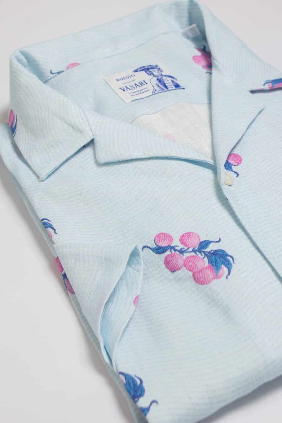 Men's linen shirt pink arezzo - miniatura 8