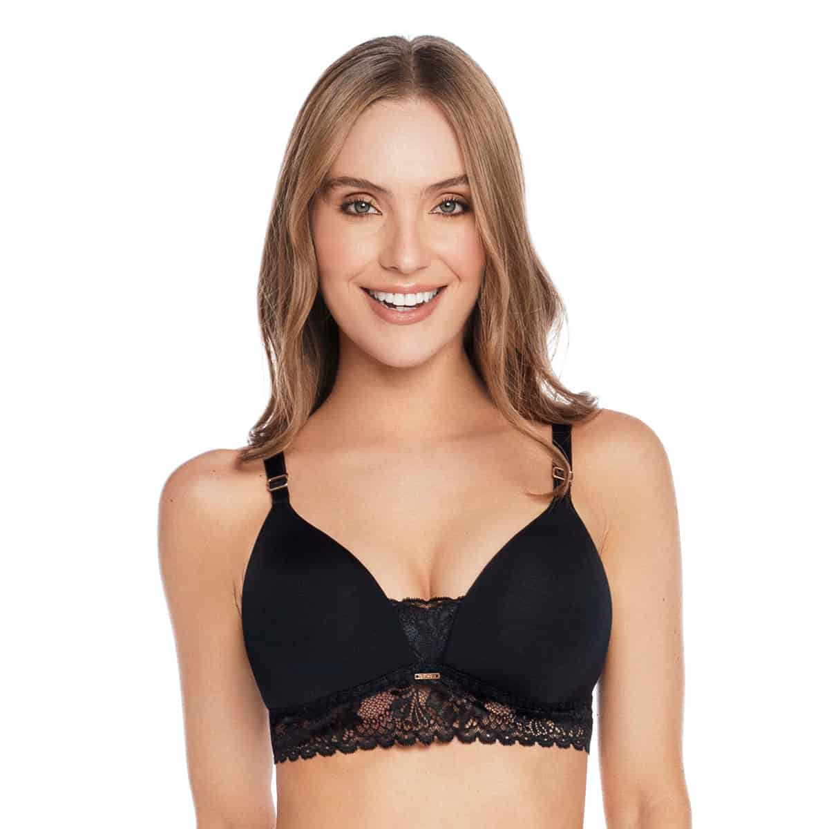 BRASIER TRIANGULAR SIN ARO CON ENCAJE EN BASE - miniatura 1
