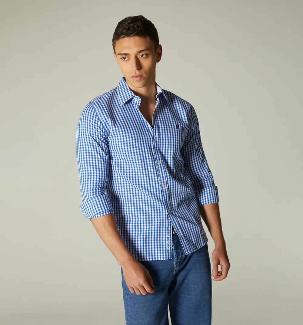 Camisa para hombre de cuadros - miniatura 14