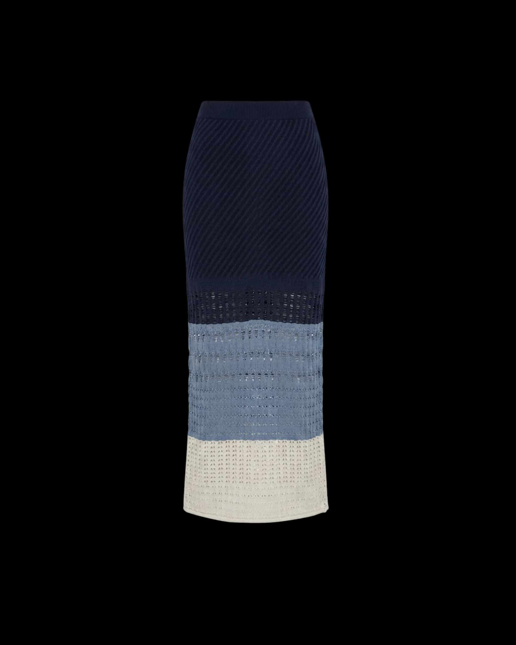 TOPANGA SKIRT (COQUINA) BLUE STRIPES - miniatura 1