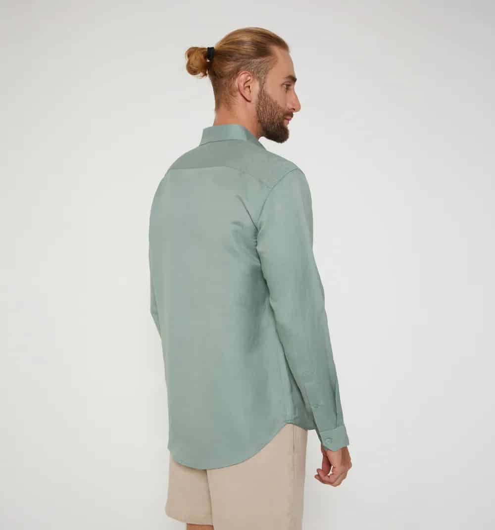 Camisa para hombre de lino - miniatura 45