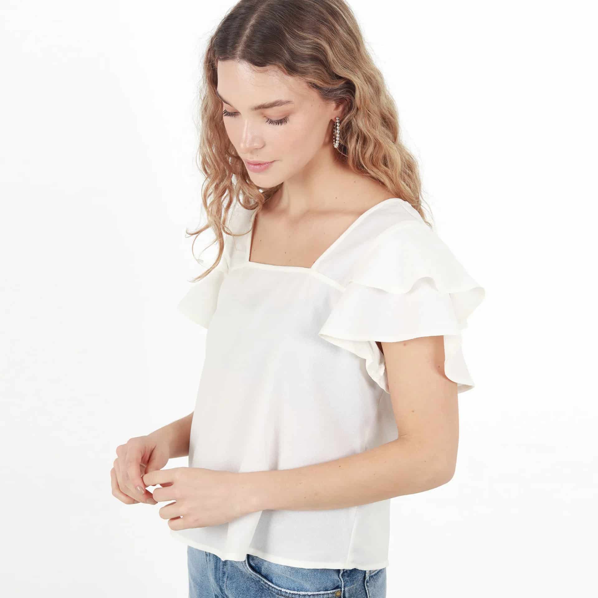 Blusa Cuello U Manga Bolero - miniatura 36