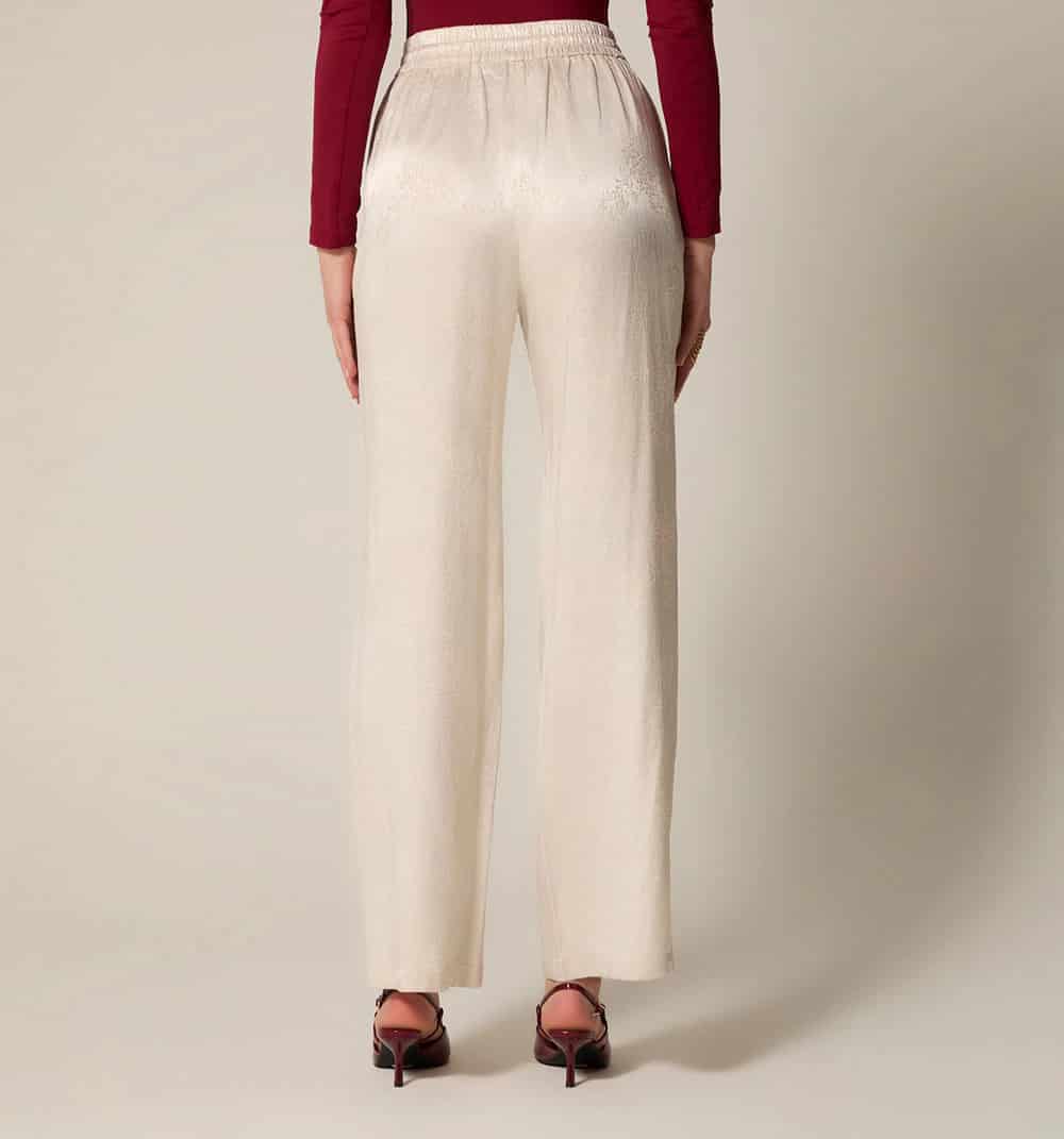 Pantalon recto efecto jacquard - miniatura 5