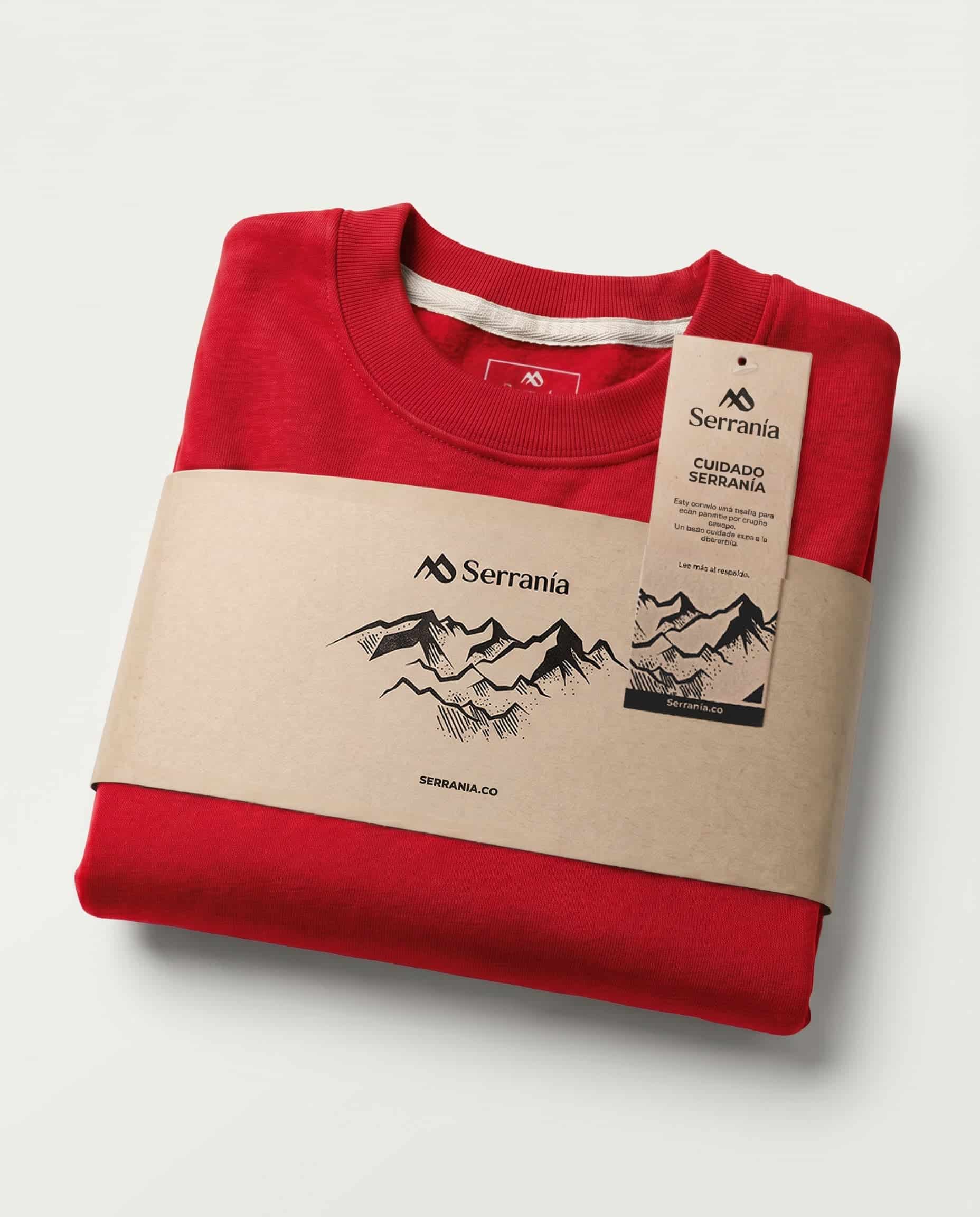 Buzo Unisex Rojo  Colibrí Escudo - miniatura 5