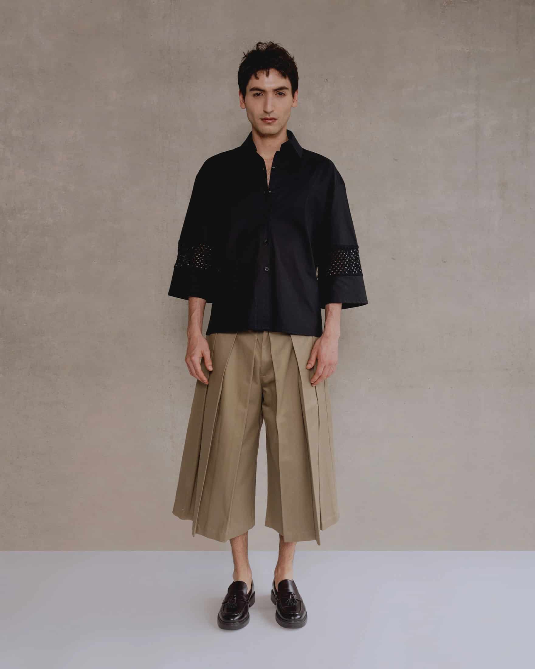 Beige Capri Pant Man - miniatura 1