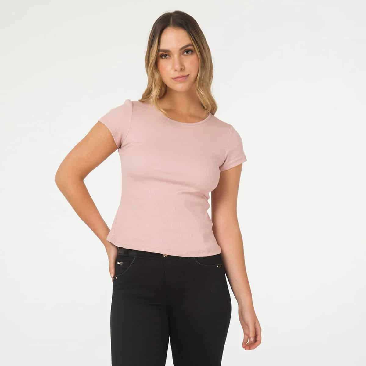 Camiseta Basica Cuello Redondo Melisa - miniatura 3