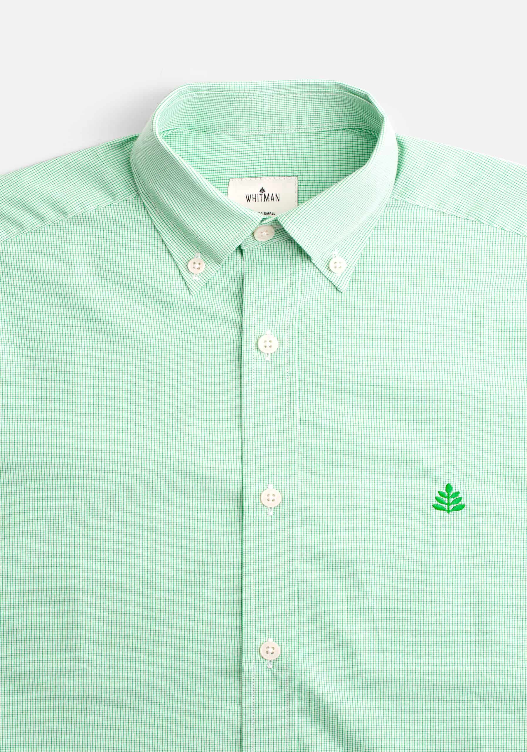 Camisa H CBD Cuadros Peq L-Atn Verde Claro - miniatura 2