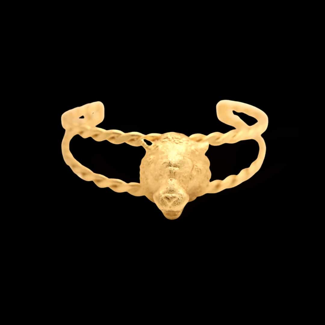 Brazalete con cabeza de tigre - miniatura 1