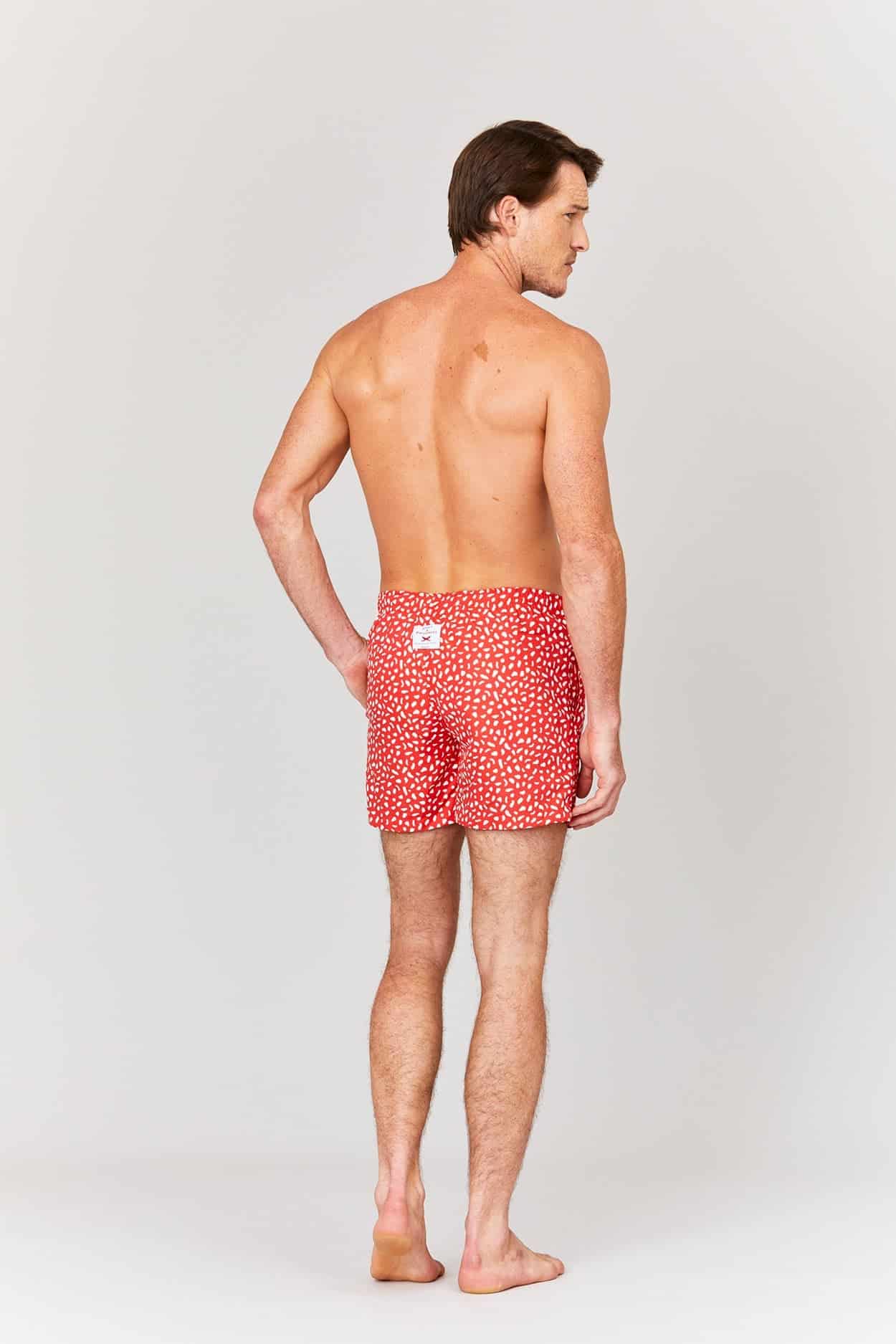 Men's swim trunk red mushroom - miniatura 3