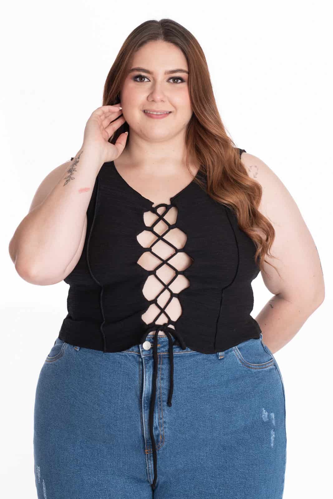 Crop Top Bonnie Negro - miniatura 8