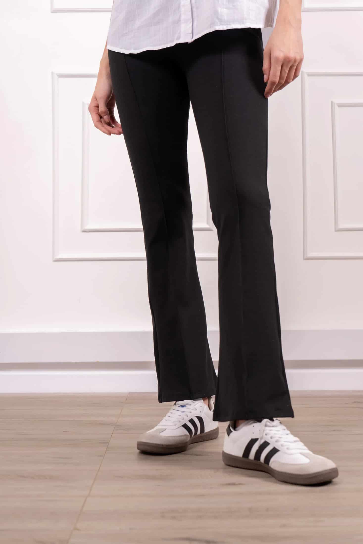 Pantalón Flare Leg Mujer Negro - miniatura 4
