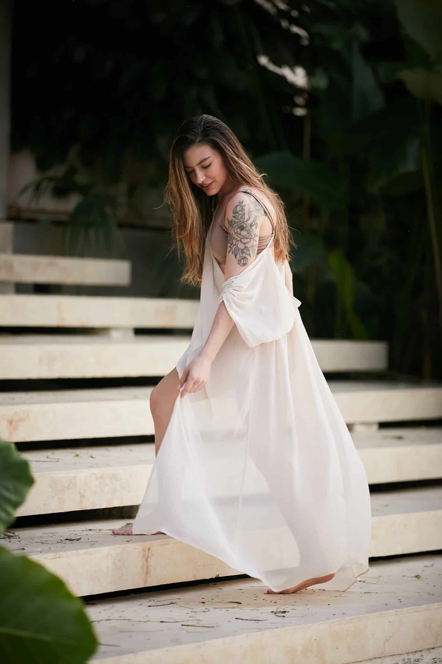 Vestido Sereno Beige - miniatura 1