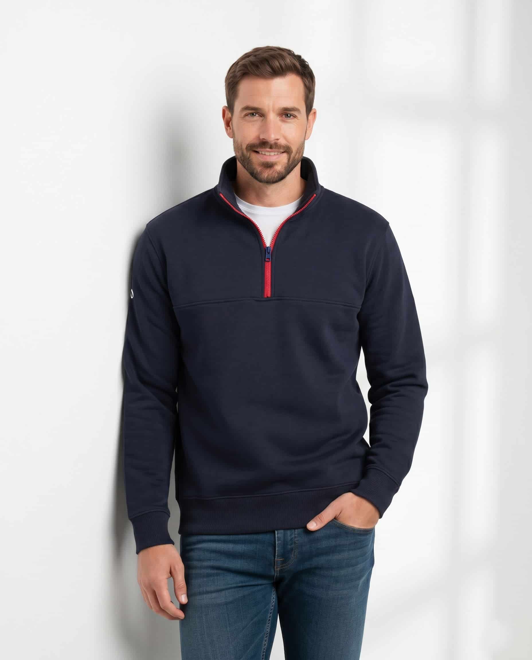 Buzo cuello alto Elite - Azul oxford - miniatura 3