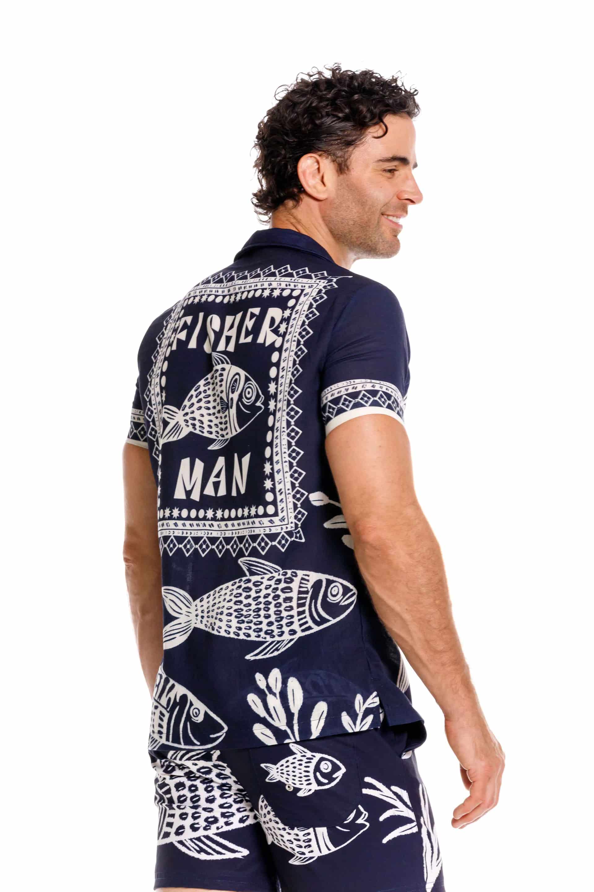 Camisa Hombre Fisherman Dark Blue - miniatura 2