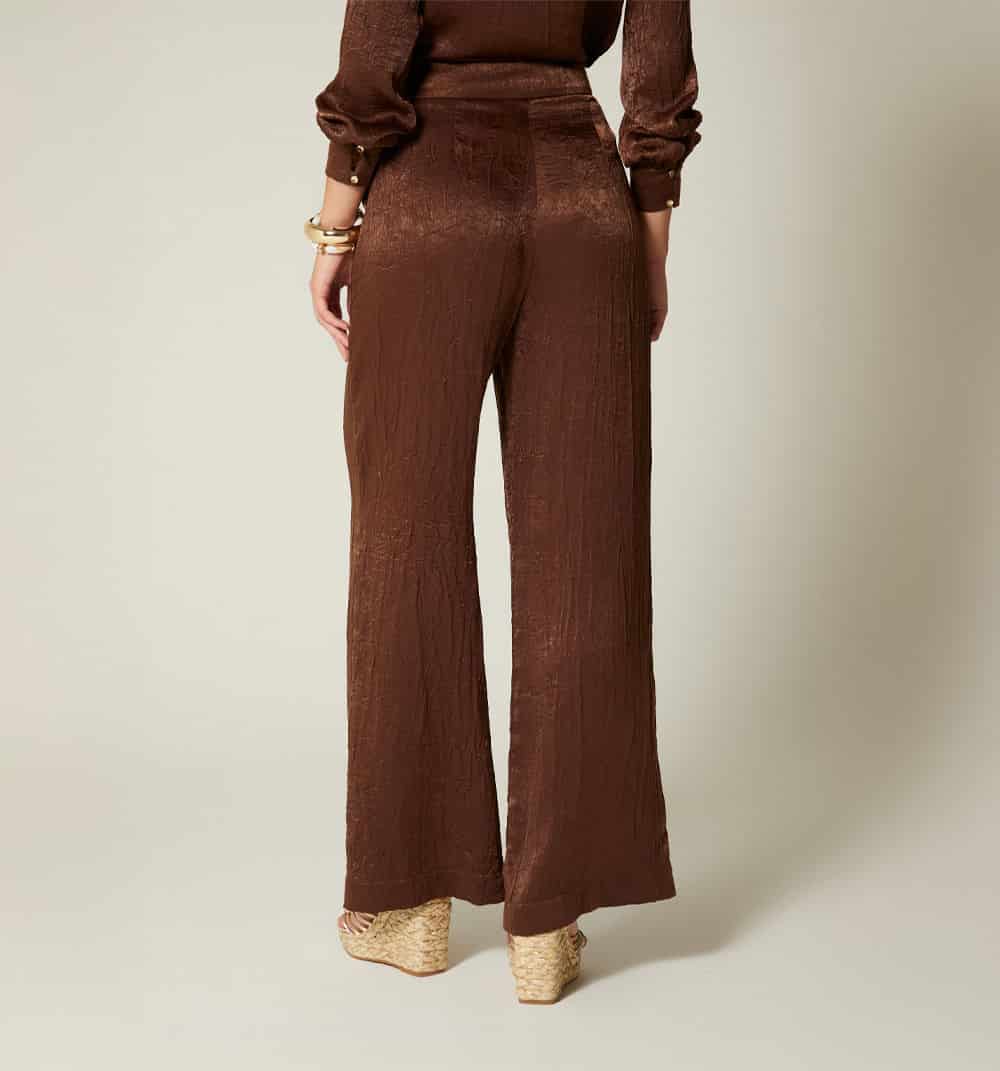 Pantalon palazzo tiro alto - miniatura 5