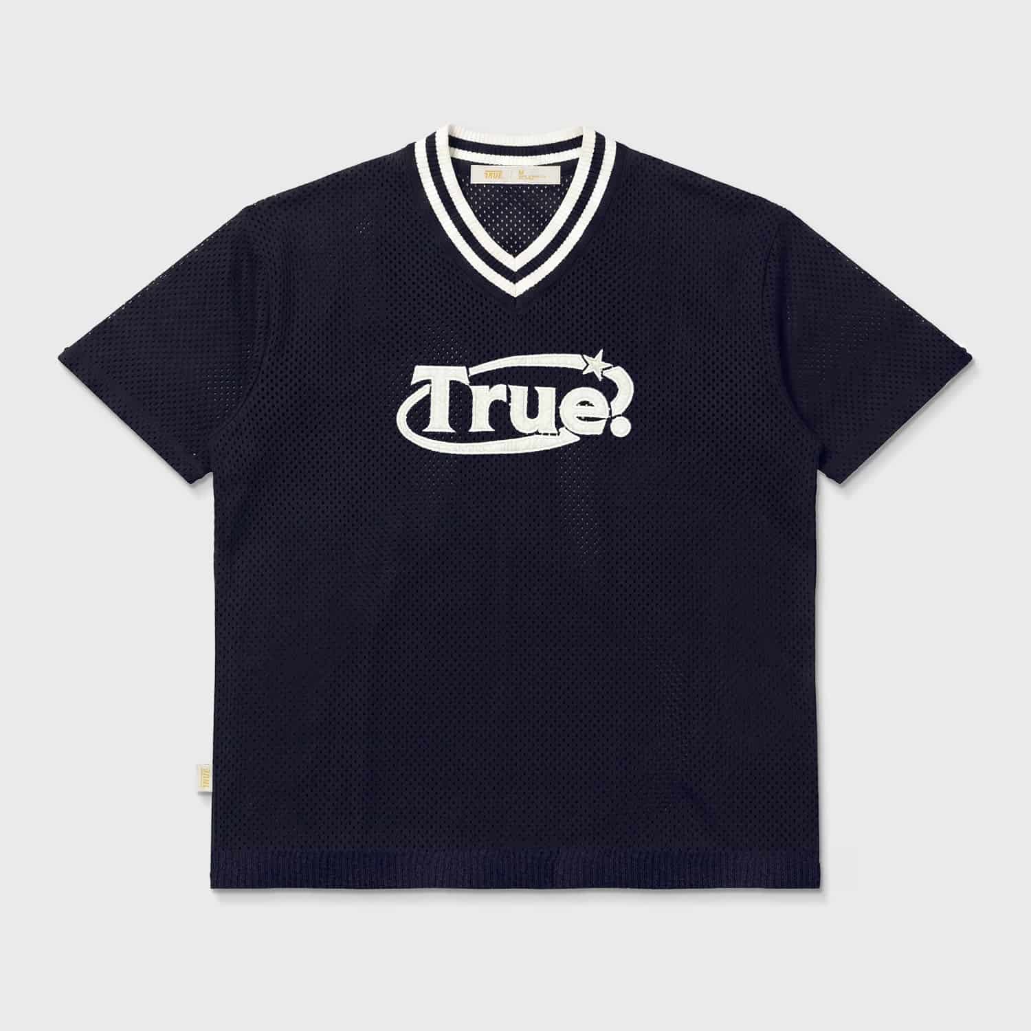 Oversized Knitted Jersey - Navy Blue - miniatura 1