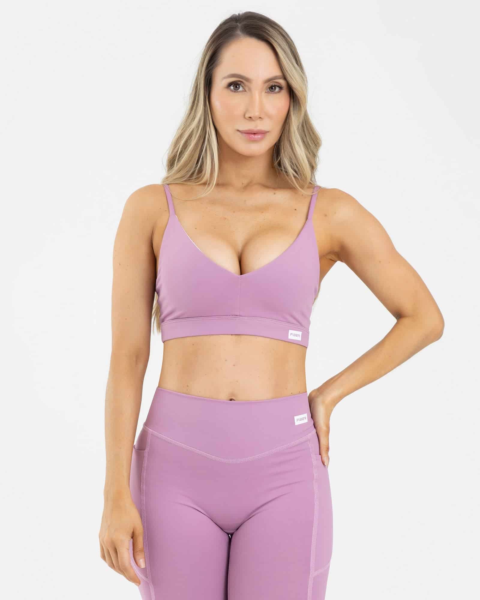 Top cargaderas move rosa mouve level up FIBER - miniatura 1