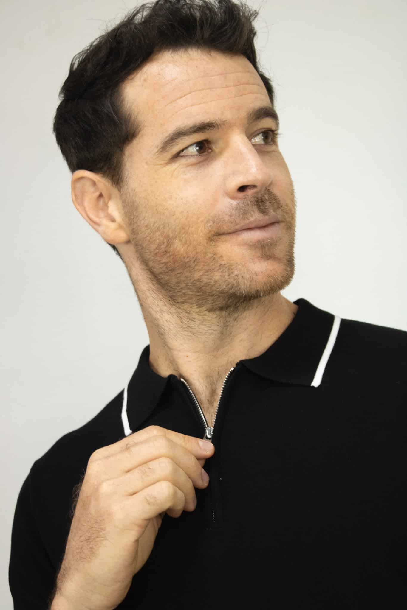 POLO TEJIDA CON CIERRE VERDE PARA HOMBRE - miniatura 5
