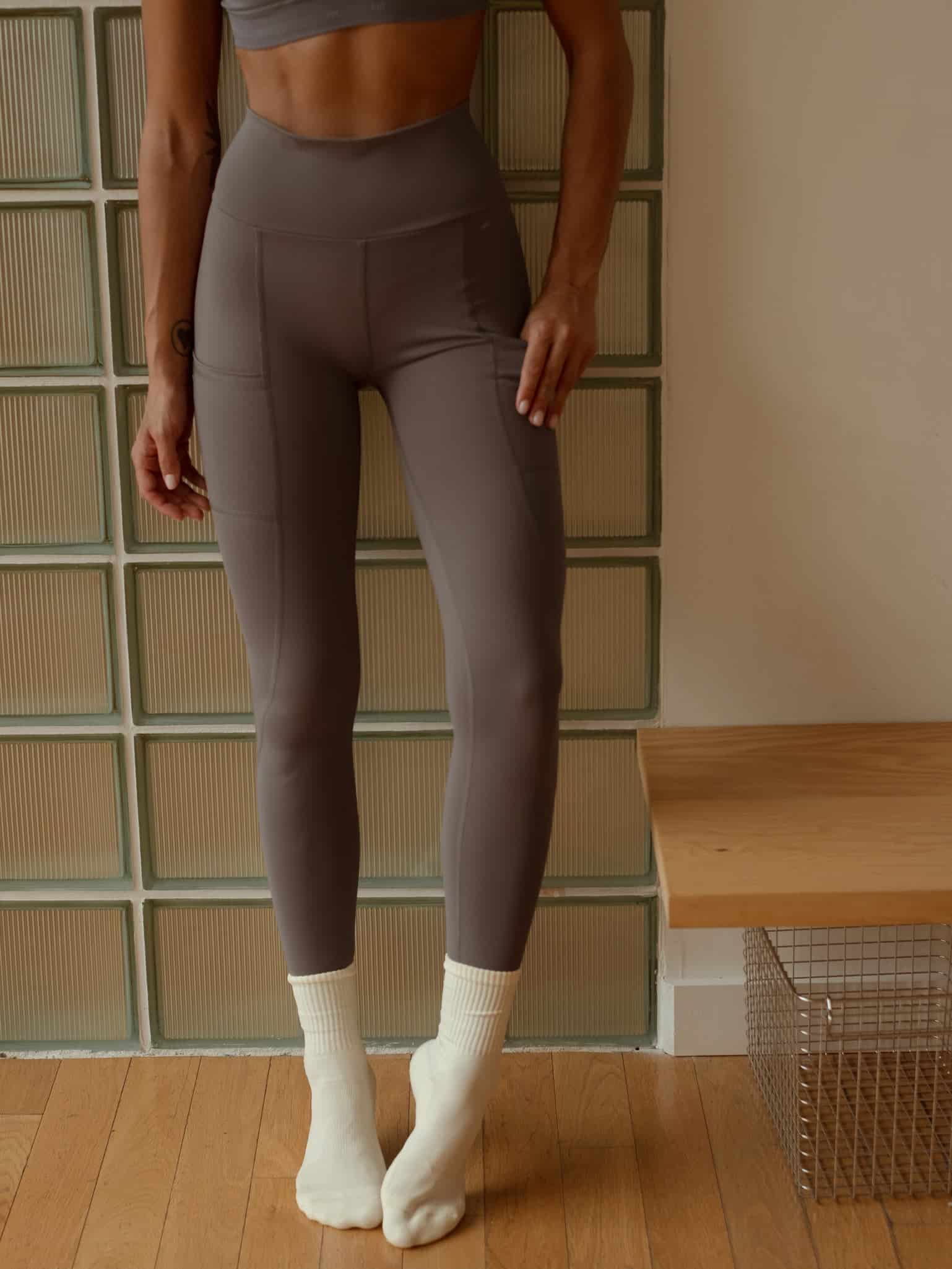 HIKING LEGGINGS - TAUPE - miniatura 1