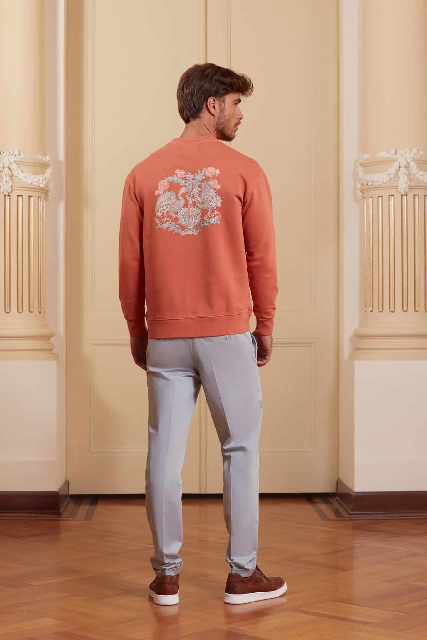 Men's musas sweatshirt terracotta - miniatura 2