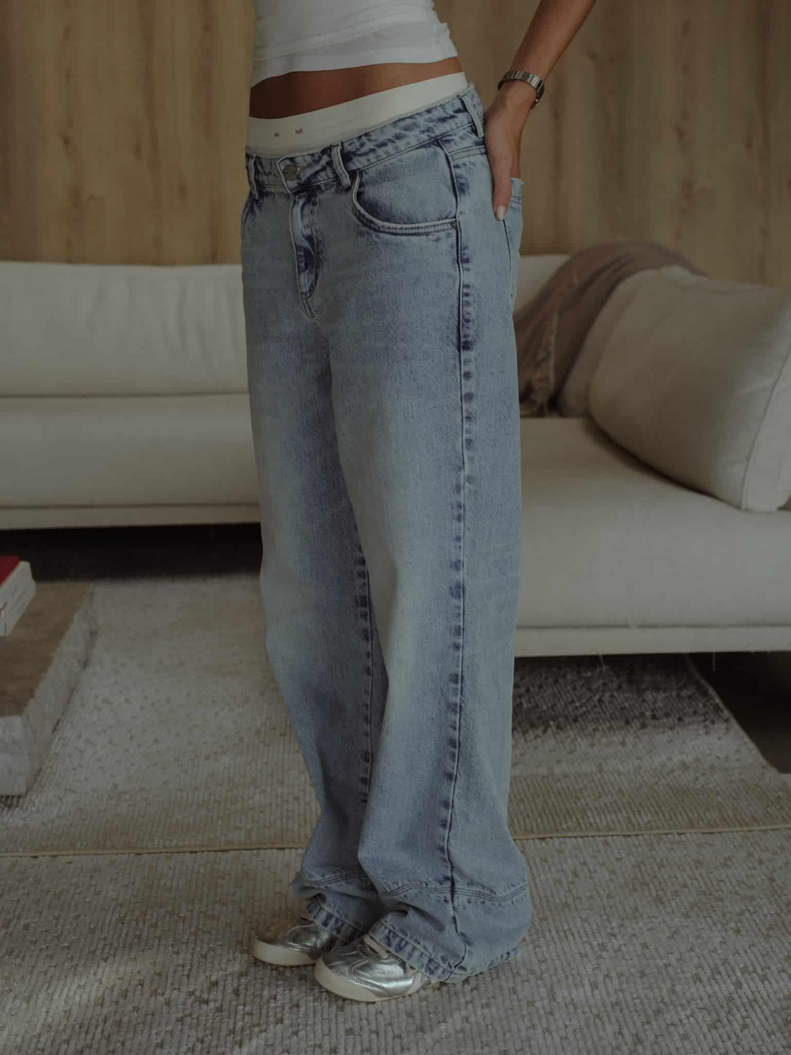 LOW RENEW JEAN - OLD LIGHT BLUE - miniatura 9