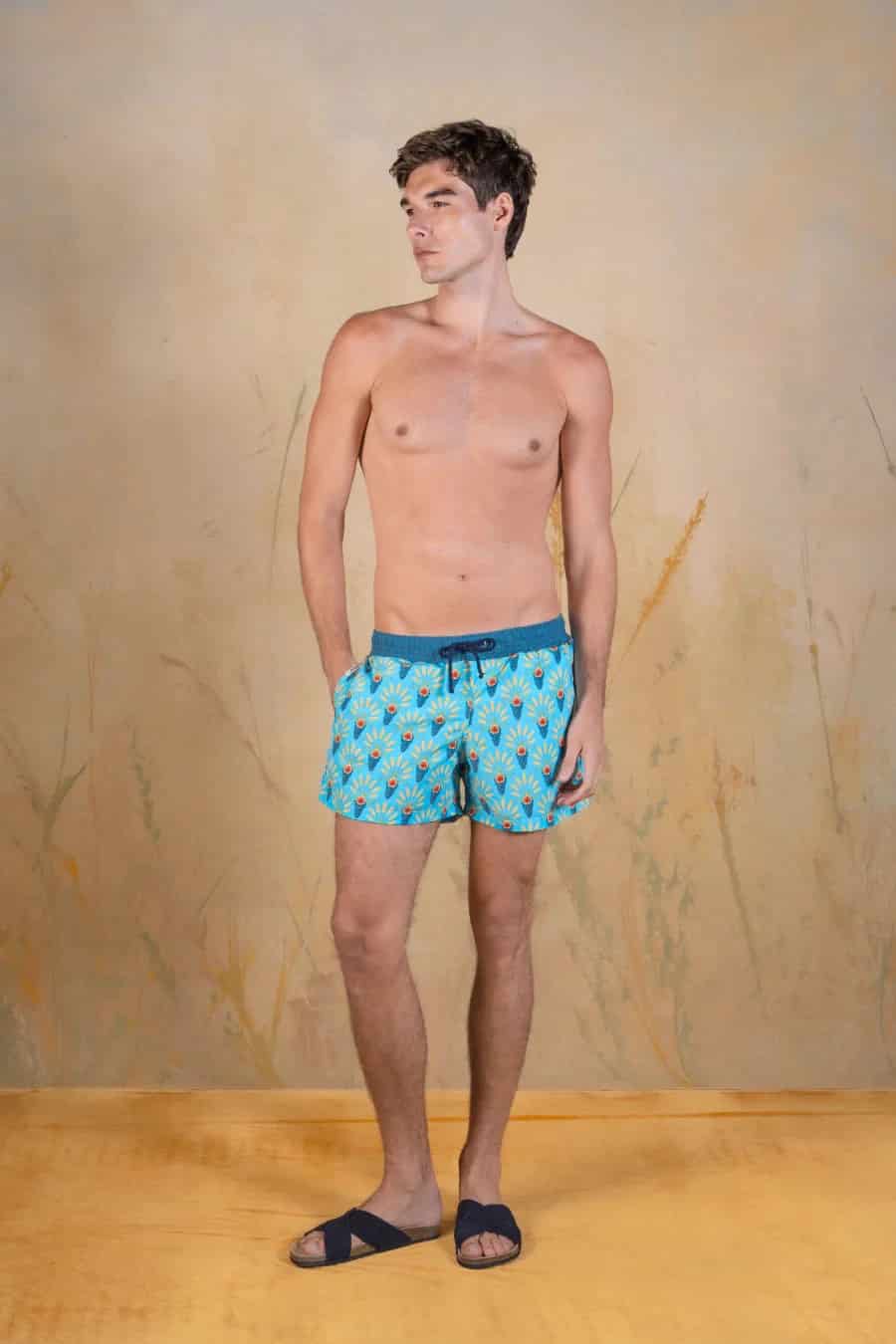 Proventus polyester swim trunks blue - miniatura 1
