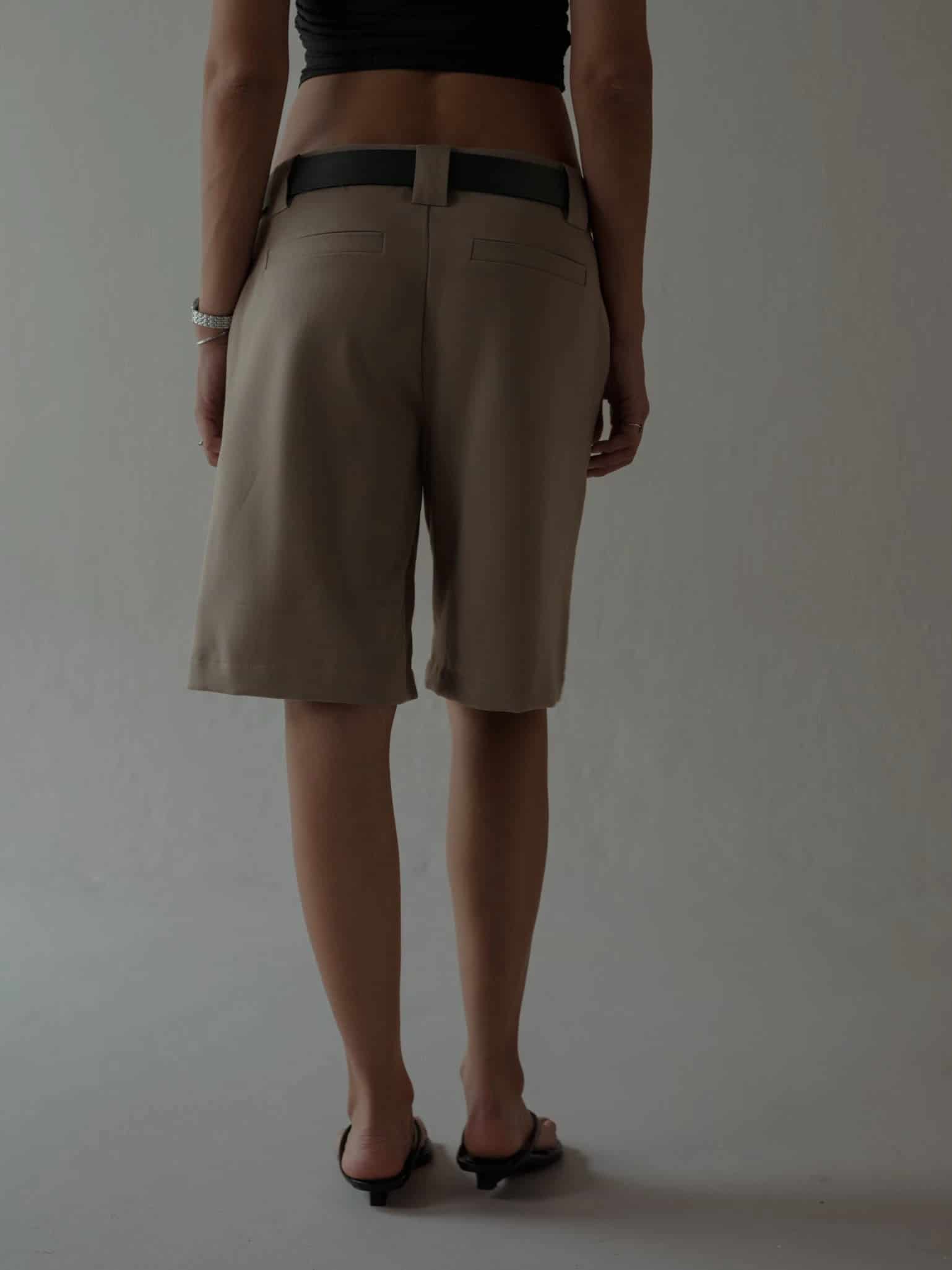 LONG CLASSIC SHORTS - TAUPE - miniatura 7