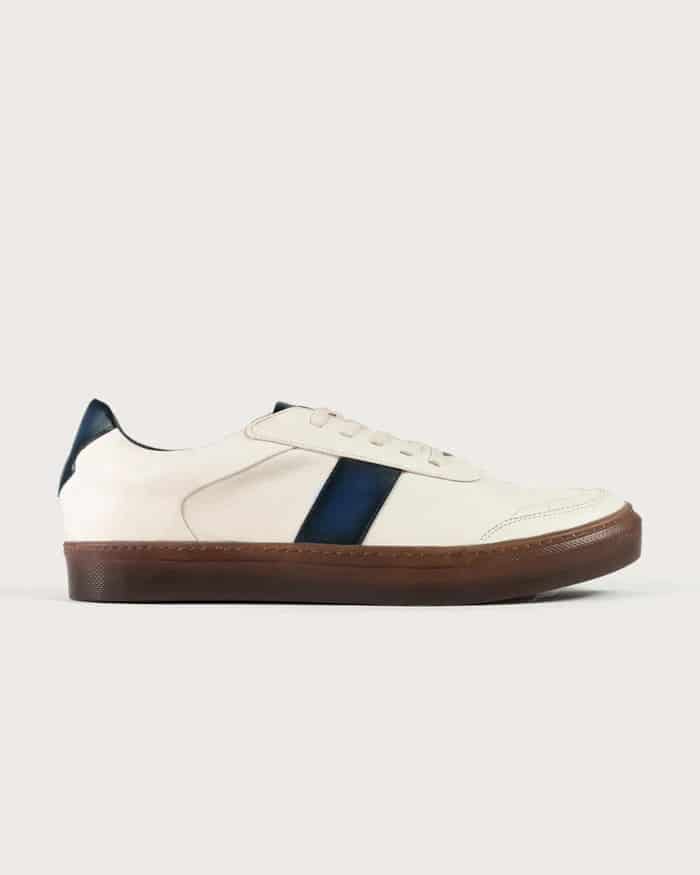 Sneaker Pisa Beige-Azul - miniatura 1