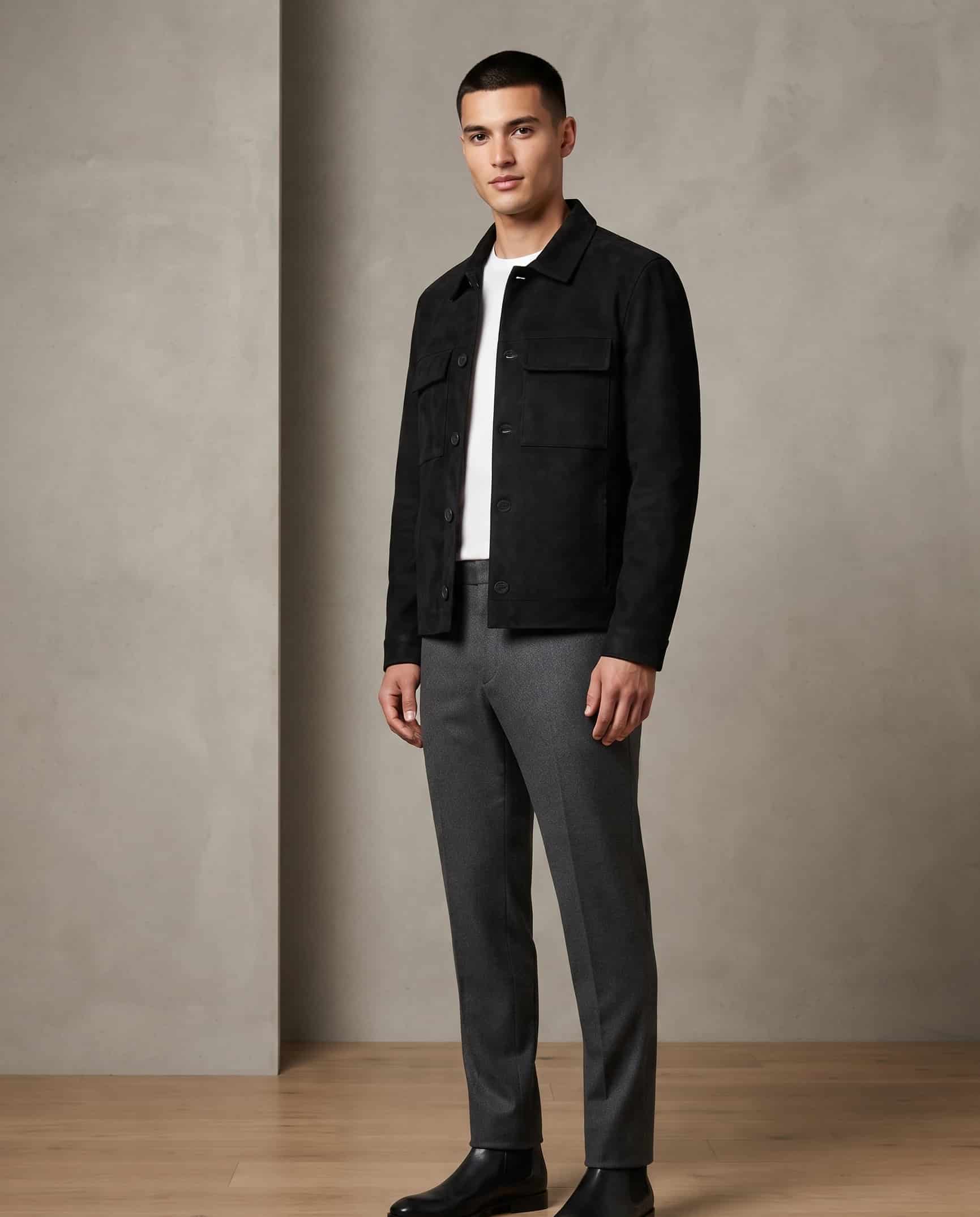 Chaqueta Botones Negra - miniatura 1