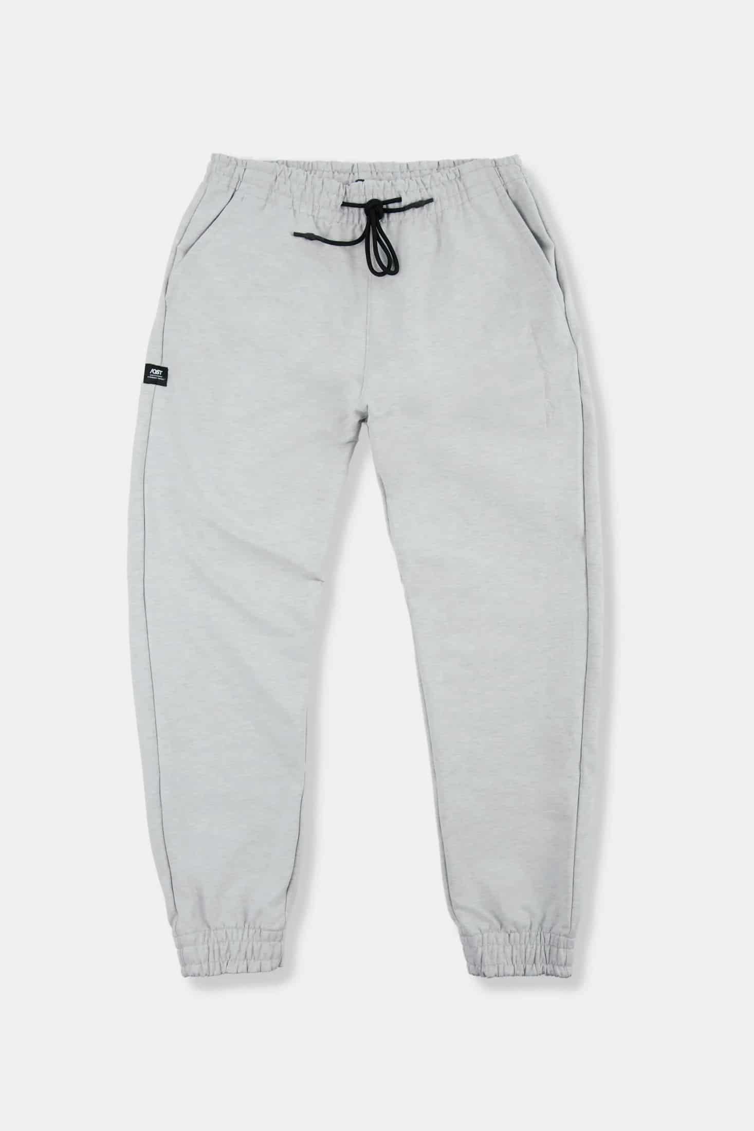 PANTALON JOGG COLOR GRIS JASPE CLARO - miniatura 1