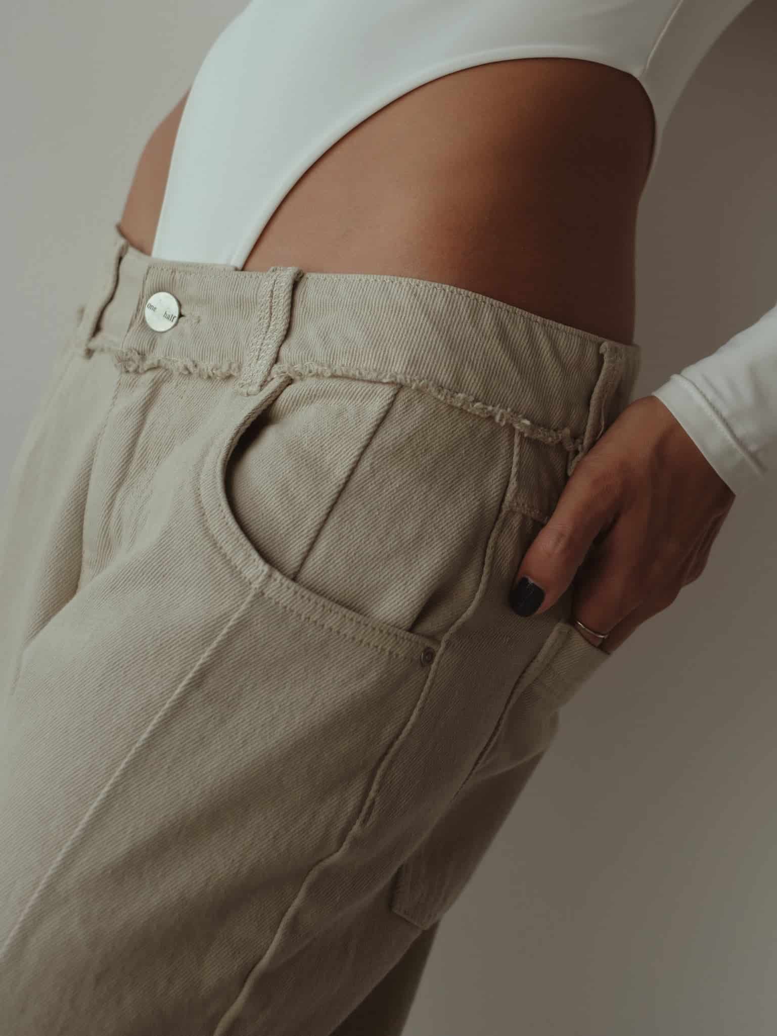 SPLIT LEG STRAIGHT JEAN - ASH - miniatura 6