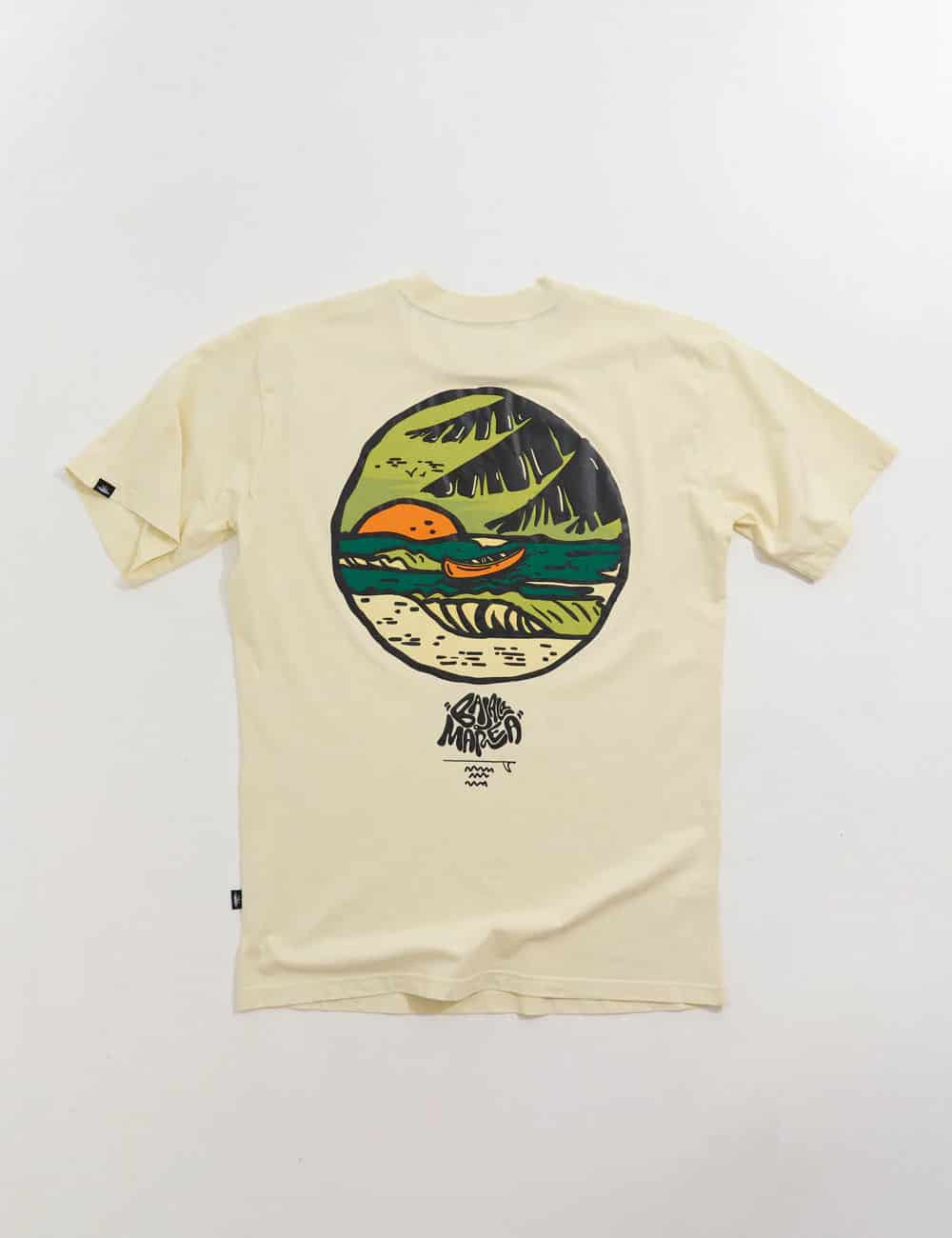Camiseta Oversize Baja la marea  amarillo pastel Hombre - miniatura 7
